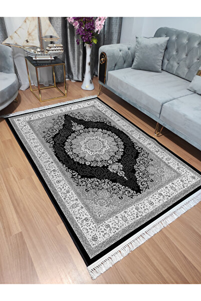 Modern home Klasik Desen Dijital Baskı Dot/Keçe Salon Halısı Makinada Yıkanab...