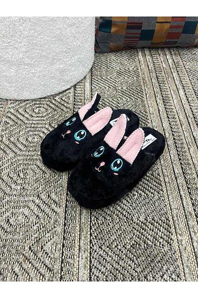 Behtah Kundura Fluffy Silent Sole Rabbit Figured Slippers Γυναικείες παντόφλες εσωτερικού χώρου Γούνινες παντόφλες Πακέτο προίκας