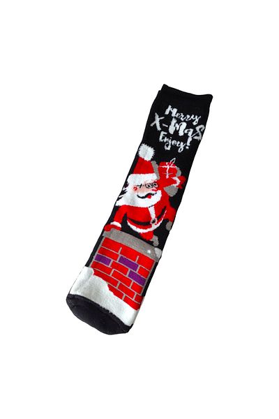 Sembol New Year Themed Women's Men's Towel Socks Christmas New Year Size 36-43