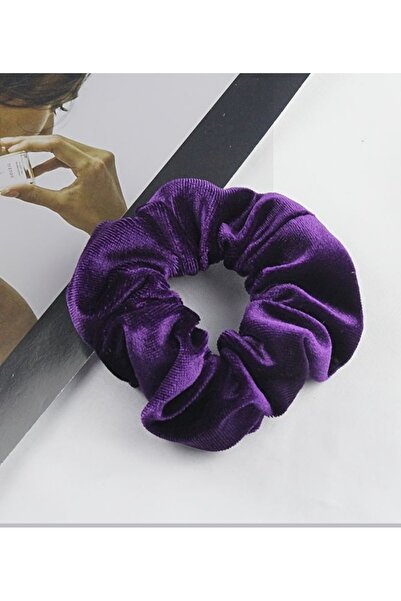 ADASTYLE Cataramă din catifea violet cu elastic