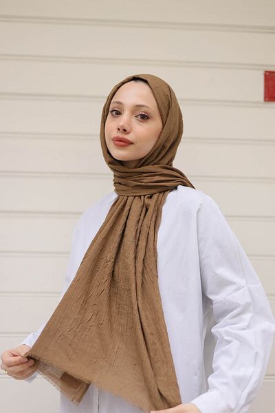 shalby Μπαμπού Kraş Shawl Hijab Bronze