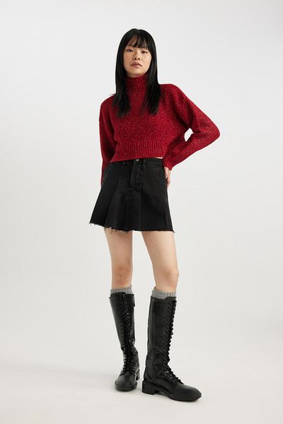 DeFacto Coool Regular Fit Red Turtleneck Sweater M6774az23wn
