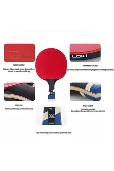 LOKİ WANG HAO 6 STAR ITTF APPROVED TABLE TENNIS RACKET (CASE GIFT)