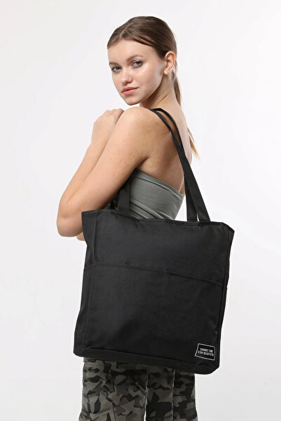 Frank Martin Large Volume Zippered Multi-Compartment Shopper Canvas Cloth Spo...