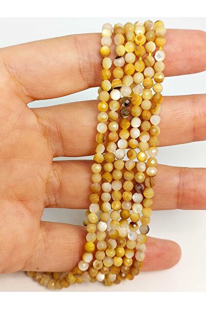 Yasamtohumu Piatra de sidef facetă tăiată 3 mm (45442)