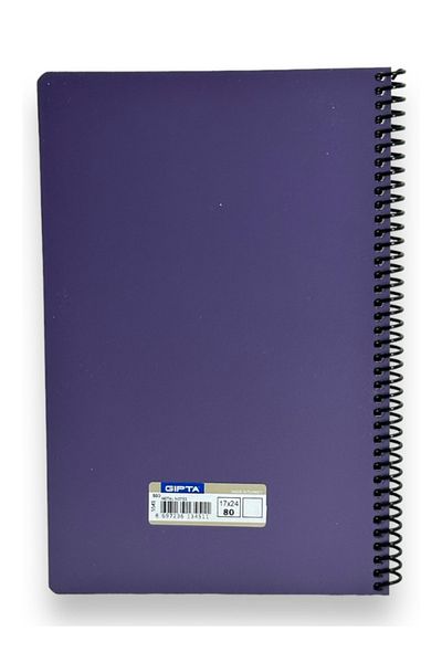 Gıpta GIPTA METAL NOTES PLASTIC COVER SPIRAL 17 * 24 80 YPUNSTREADED – PURPLE