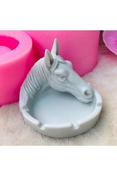 new and single Eşe Sevgiliye Kır At Figürlü Küllük Hediyelik Özel Günlerde Biblo Obje Kül Tablası Süs Eşyaları