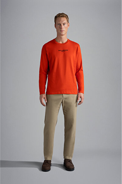 PAUL&SHARK MEN'S KNITTED T-SHIRT C.WCOTTON