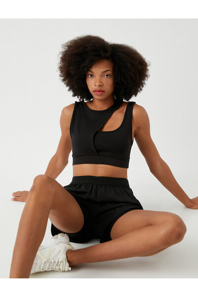 Koton Sport-BH mit detaillierten Fensterschichten