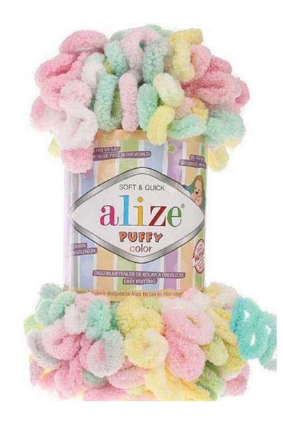 Alize Puffy Color rainbow 1 piece color: 5862