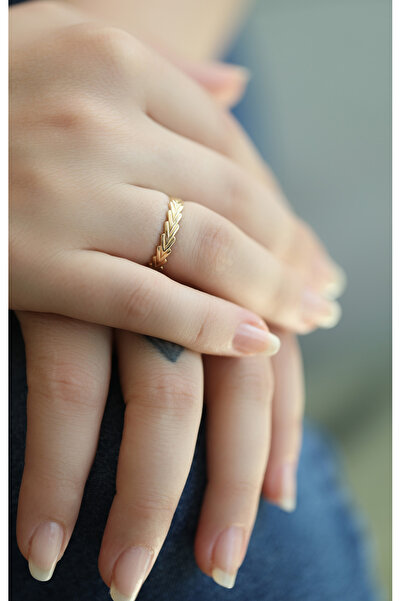 Kuyumcum 14 Ayar Altın Zihgir Eklem Yüzük, Anneye Eşe Sevgiliye Hediye