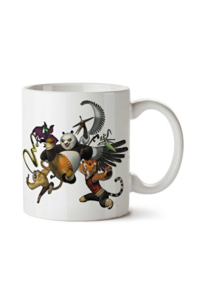 ART HEDİYE كوب مطبوع عليه شخصيات كونغ فو باندا على الجانبين