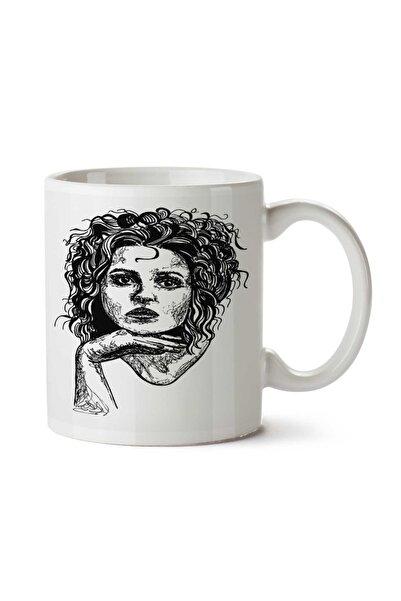 ART HEDİYE كوب مطبوع على الجانبين من Icon Helena Bonham Carter