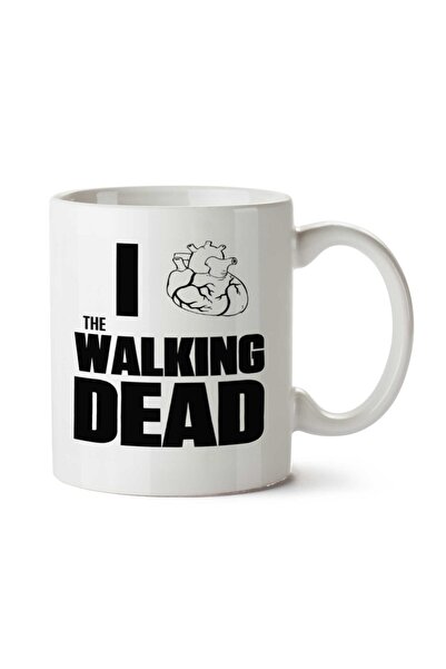 ART HEDİYE كوب مطبوع على الجانبين من I Love The Walking Dead