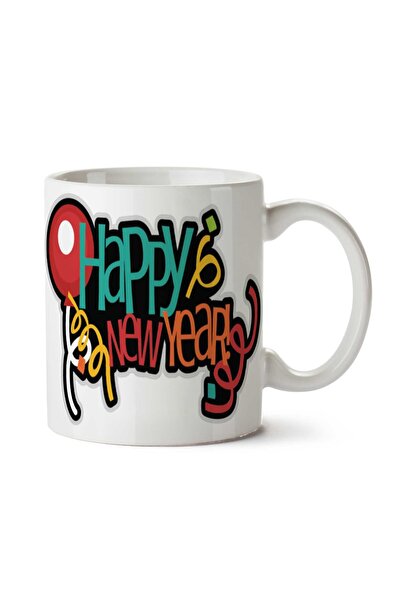 ART HEDİYE كوب مطبوع عليه وجهين لعيد الميلاد السعيد للعام الجديد السعيد