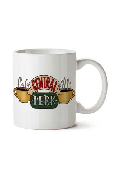 ART HEDİYE كوب سنترال بيرك ذو وجهين مطبوع عليه قهوة