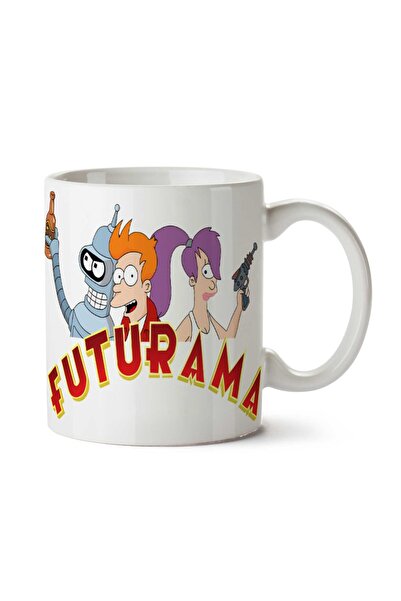 ART HEDİYE كوب مطبوع على الجانبين من Futurama Animation Line
