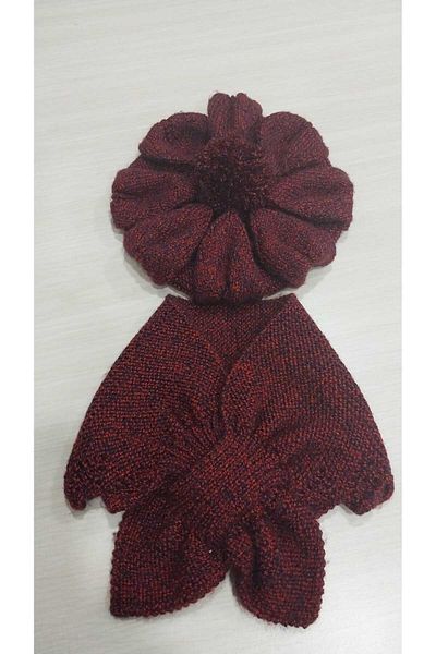 Papatyam Hand Knitted Baby Scarf and Beanie Set/Handcrafted Children's Scarf Hat/Hat scarf/Handmade scarf beanie/NAKO rope