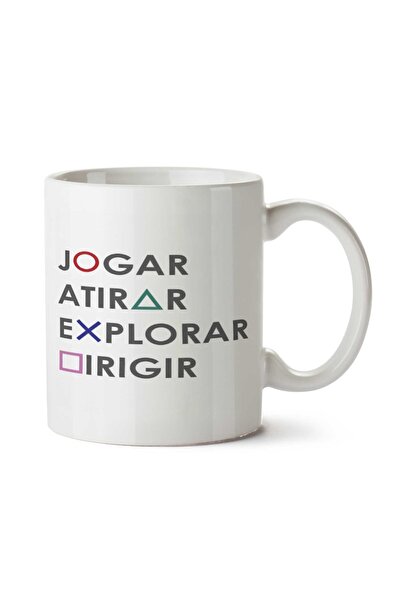 ART HEDİYE كوب مطبوع على الجانبين من Gamer Boy