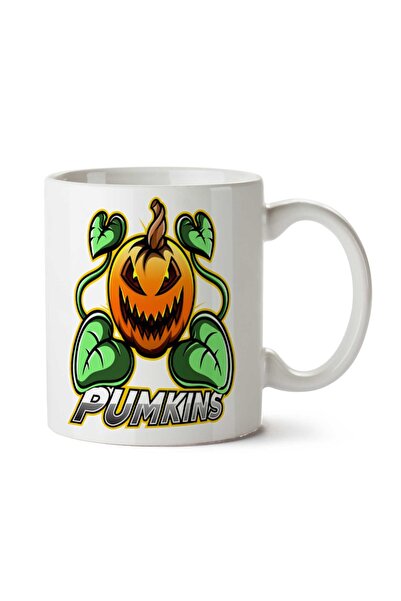 ART HEDİYE كوب مطبوع عليه وجهين من Halloween Witches Pumpkins