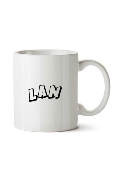 ART HEDİYE كوب بطبعة Lan على الجانبين