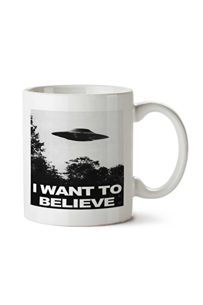 ART HEDİYE I WANT TO BELIEVE Two Side Printed Mug