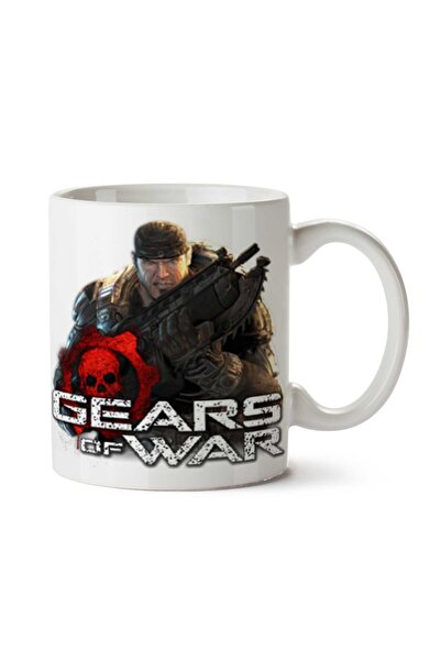 ART HEDİYE كوب Gears-of-War-Free-PNG-Image مطبوع على الجانبين