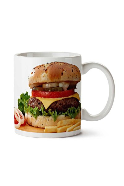 ART HEDİYE كوب هامبرغر مطبوع على الجانبين