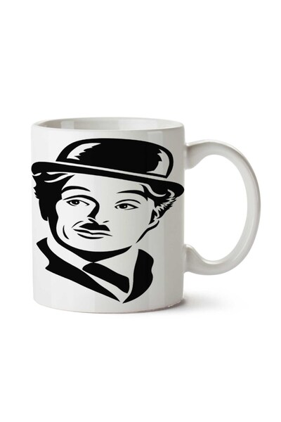 ART HEDİYE كوب تشارلي شابلن مطبوع على الجانبين