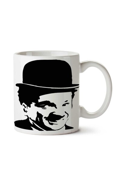 ART HEDİYE كوب تشارلي شابلن مطبوع عليه وجهين