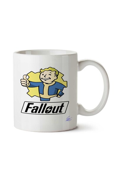 ART HEDİYE Fallout Vault Boy (2) Two Sided Printed Mug