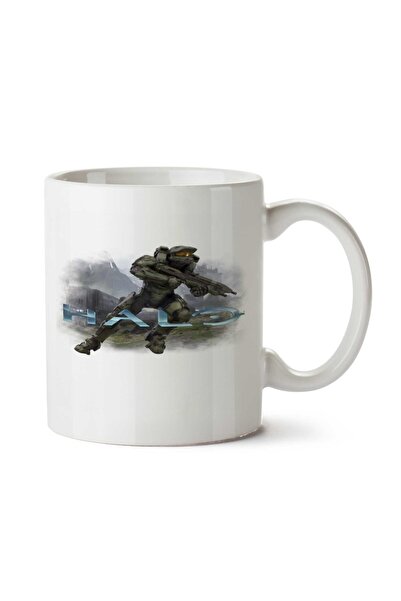 ART HEDİYE هالو - كوب مطبوع على الجانبين من Master Chief