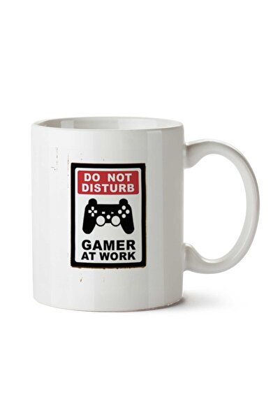 ART HEDİYE كوب مطبوع على الجانبين من Gamer Do Not Disturb