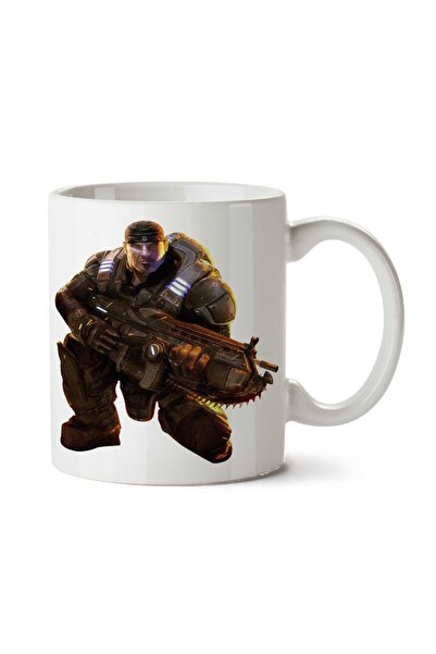 ART HEDİYE كوب Gears-of-War-Transparent مطبوع على الجانبين