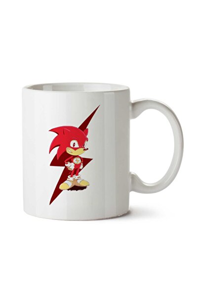 ART HEDİYE كوب مطبوع عليه وجهين من Flash The Hedgehog Sonic