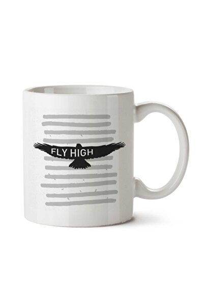ART HEDİYE كوب Fly High 2 مطبوع على الجانبين