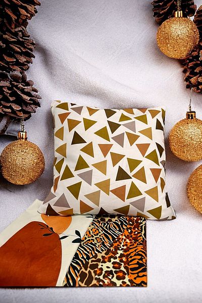 tarzınısec Pernă decorativă cu fermoar cu tema de Anul Nou (45*45cm) Model49