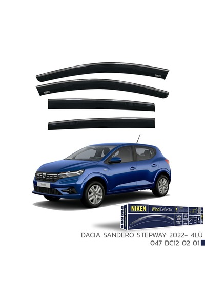 Niken DACIA SANDERO STEPWAY 2022-KROMLU CAM RÜZGARLIĞ 4L