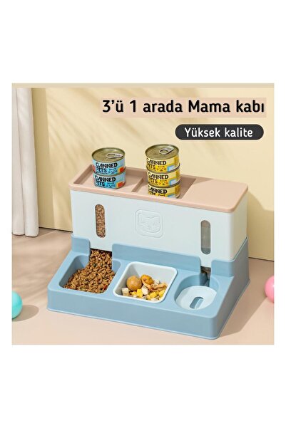 FloriaShopping 3'ü 1 Arada Evcil Hayvan Kedi Ve Köpek Mama Ve Su Kabı