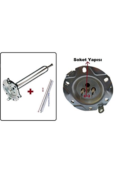 FullYedek Arçelik T 7365 ST Termosifon Rezistansı ve Anot Çubuk 2000 Watt Tit...