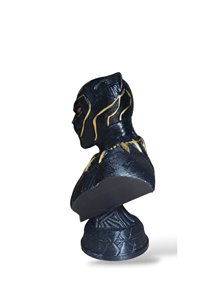 etmo 3d dizayn Marvel Comics Black Panther Büst - Kara Panter Figür 20 Cm Renkli
