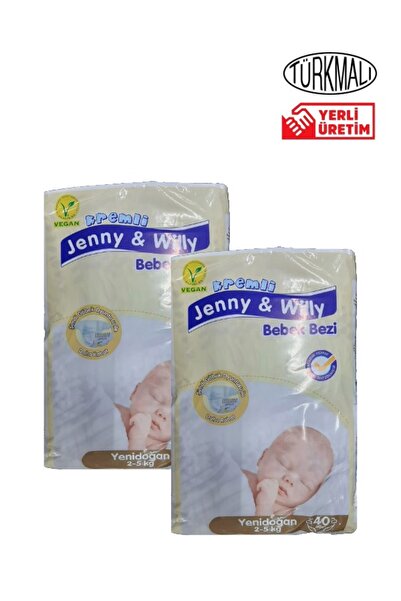 Jenny & Willy Yenidoğan Bebek Bezi 2-5 kg 2*40 80 Li