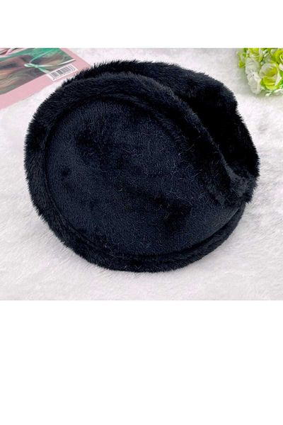 Betülce COLD WEATHER HEADPHONES DOUBLE SIDED PLUSH QUALITY BLACK UNISEX NECK TYPE HEADPHONE