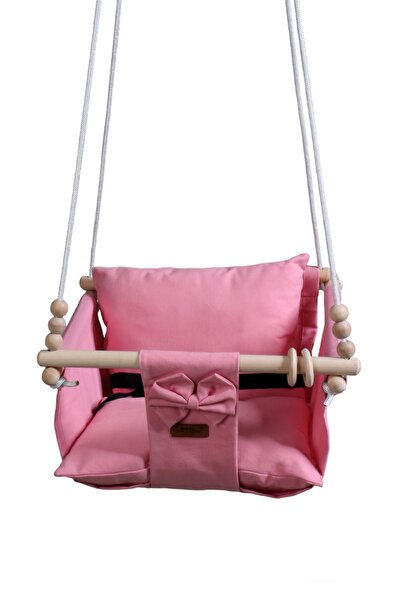 ConconBebe Emniyet Kemerli Çocuk Salıncak Ahşap Bahçe Salıncağı Hamak Tavan Ev Salıncağı