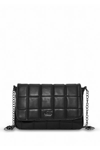 Mavi Quilted Black Bag with Chain Strap Detail 1910570-900