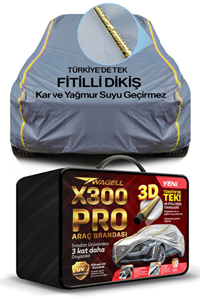 Budge Honda Civic Sedan Uyumlu X300 PRO Araba Brandası Miflonlu Branda Oto Çadır Örtü