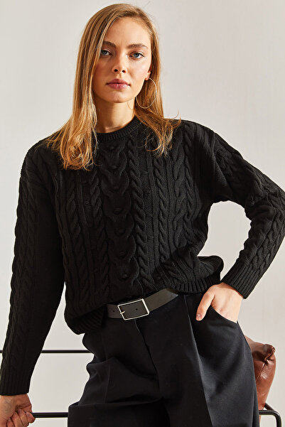 Bianco Lucci Gemusterter Strickpullover für Damen