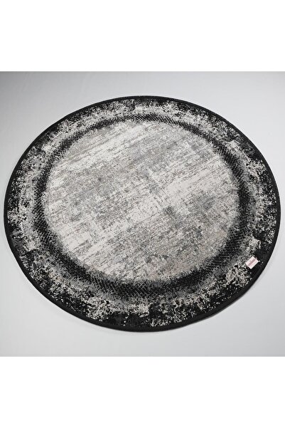 Eko Halı Fresco Fs 903 Black- Fresco Çerçeve Desenli Makine Dokuma Halı