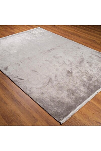Eko Halı Velvet Sade Desenli Makine Dokuma Halı-velvet Vt Plaın Grey