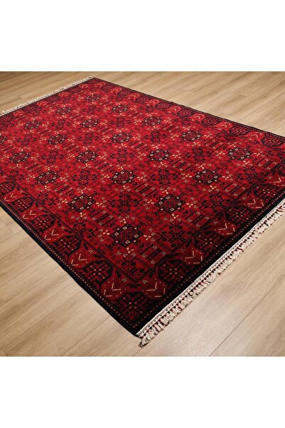 Eko Halı Nostalji Afgan Desenli Makine Dokuma Halı-nostaljı 952 Red